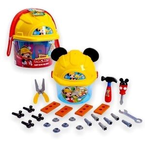 DISNEY Junior Mickey Mouse Handy Helper Tool Bucket Construction Role Play 25 pc